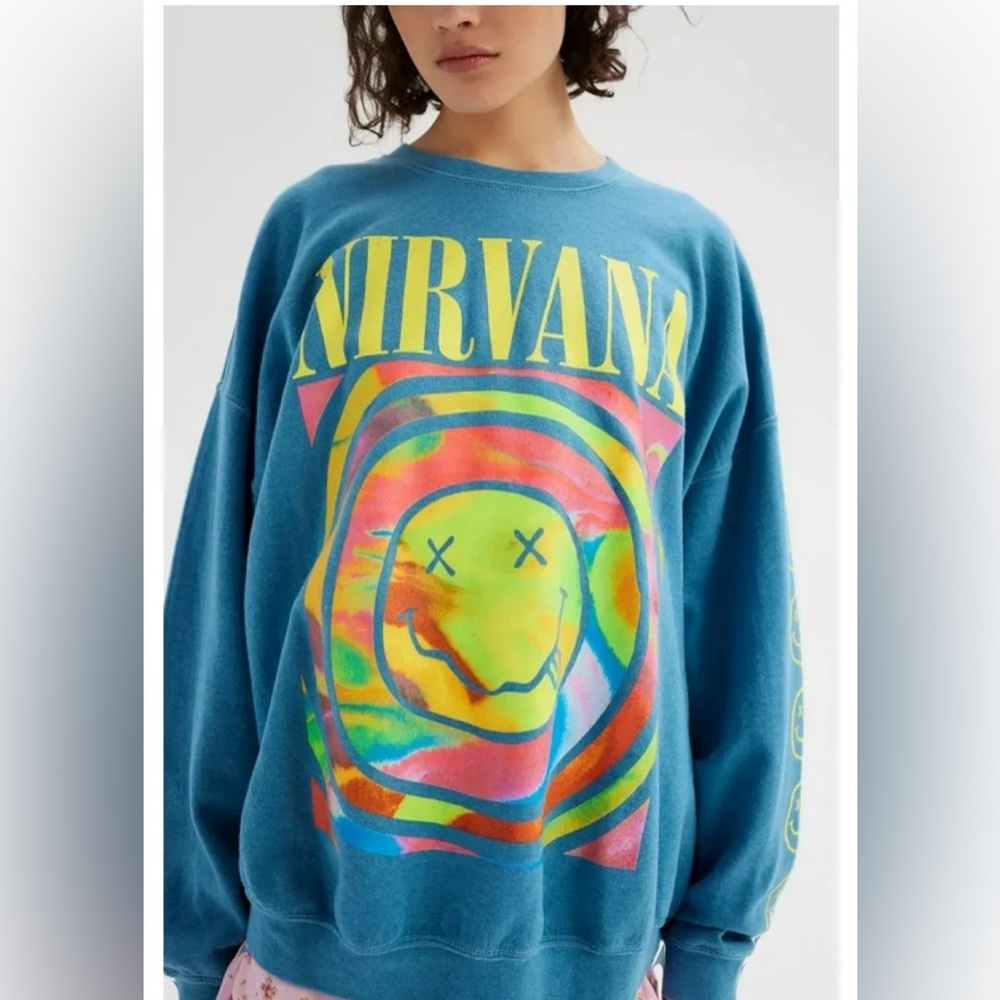 Gently worn NIRVANA sweatshirt from Urban Outfitters. Price negotiable